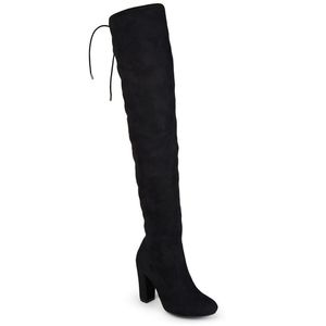 Journee Over Knee Suede Boots